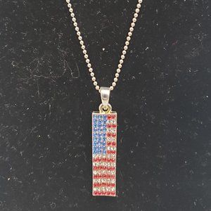 Necklace American Flag